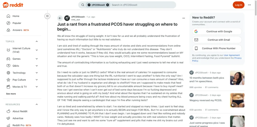 Struggles like gaining weight with pcos deeply impact lives.